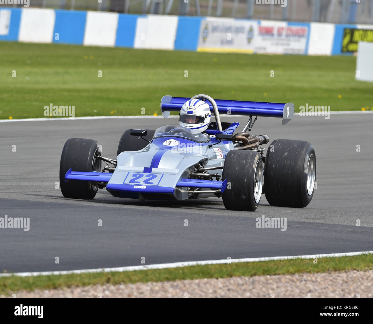 Alain Lagache, März 712 M, historische Formel 2, internationalen FIA Rennserien, Donington historische Festival, 2017, Rennsport, Motorsport, Motorsport Stockfoto