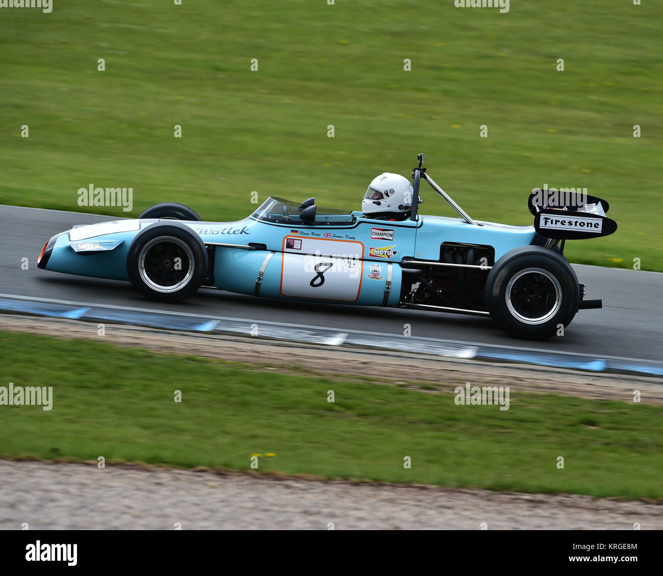 Klaus Bergs, Brabham BT36, historische Formel 2, internationalen FIA Rennserien, Donington historische Festival, 2017, Rennsport, Motorsport, Motorsport Stockfoto