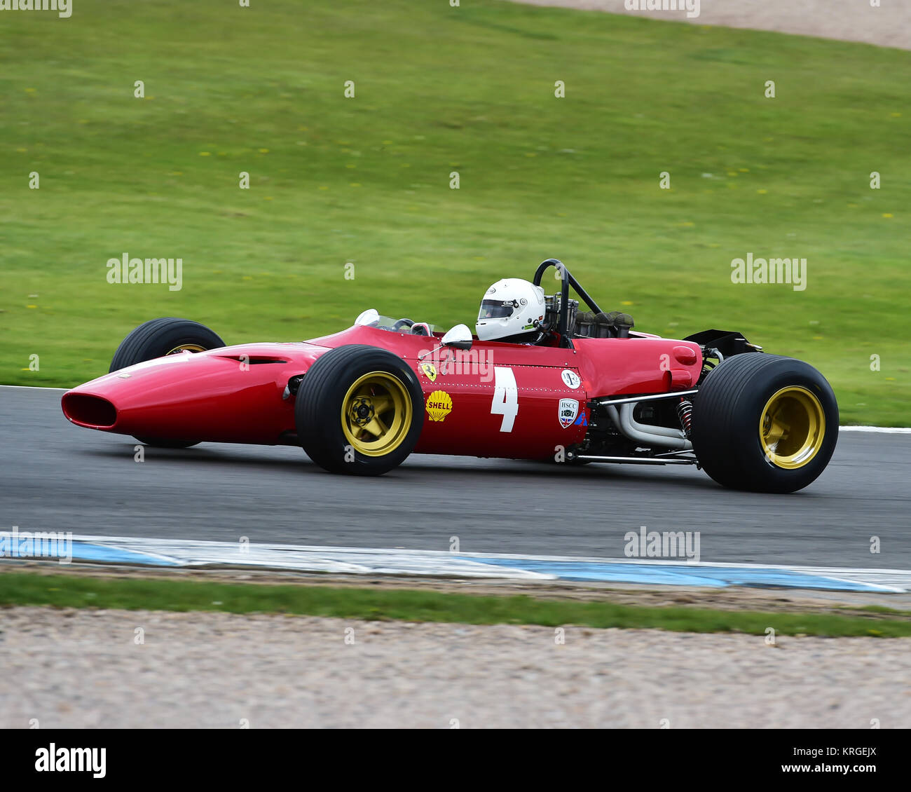 Graham Adelman, Ferrari 166 Dino, historische Formel 2, internationalen FIA Rennserien, Donington historische Festival, 2017, Rennsport, Motorsport, Mot Stockfoto