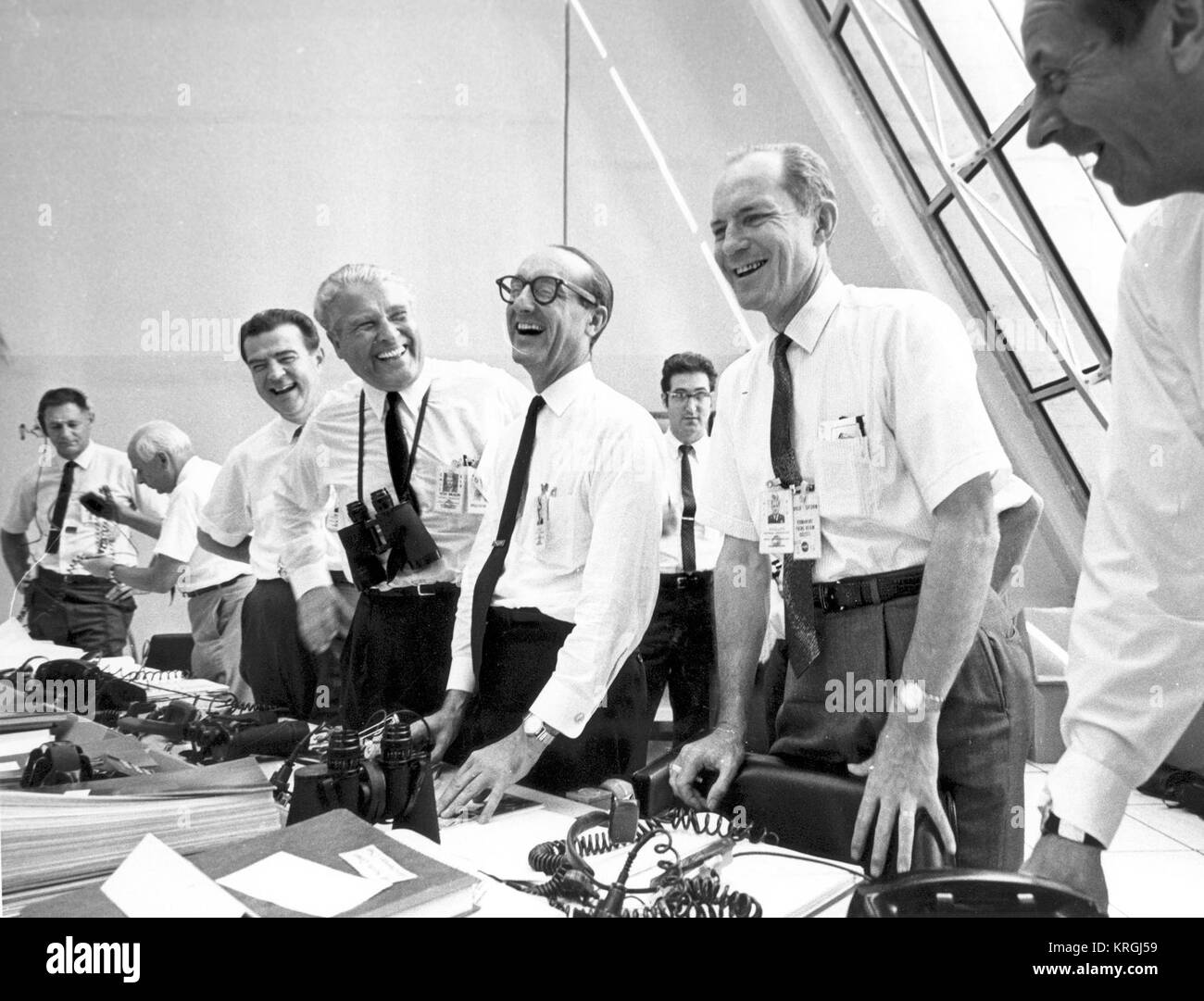 Apollo 11 Mission Beamten entspannen Sie nach Apollo 11 liftoff-GPN -2002-000026 Stockfoto
