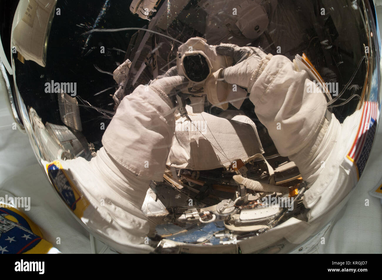 ISS-39 EVA (c) Rick Mastracchio Stockfoto