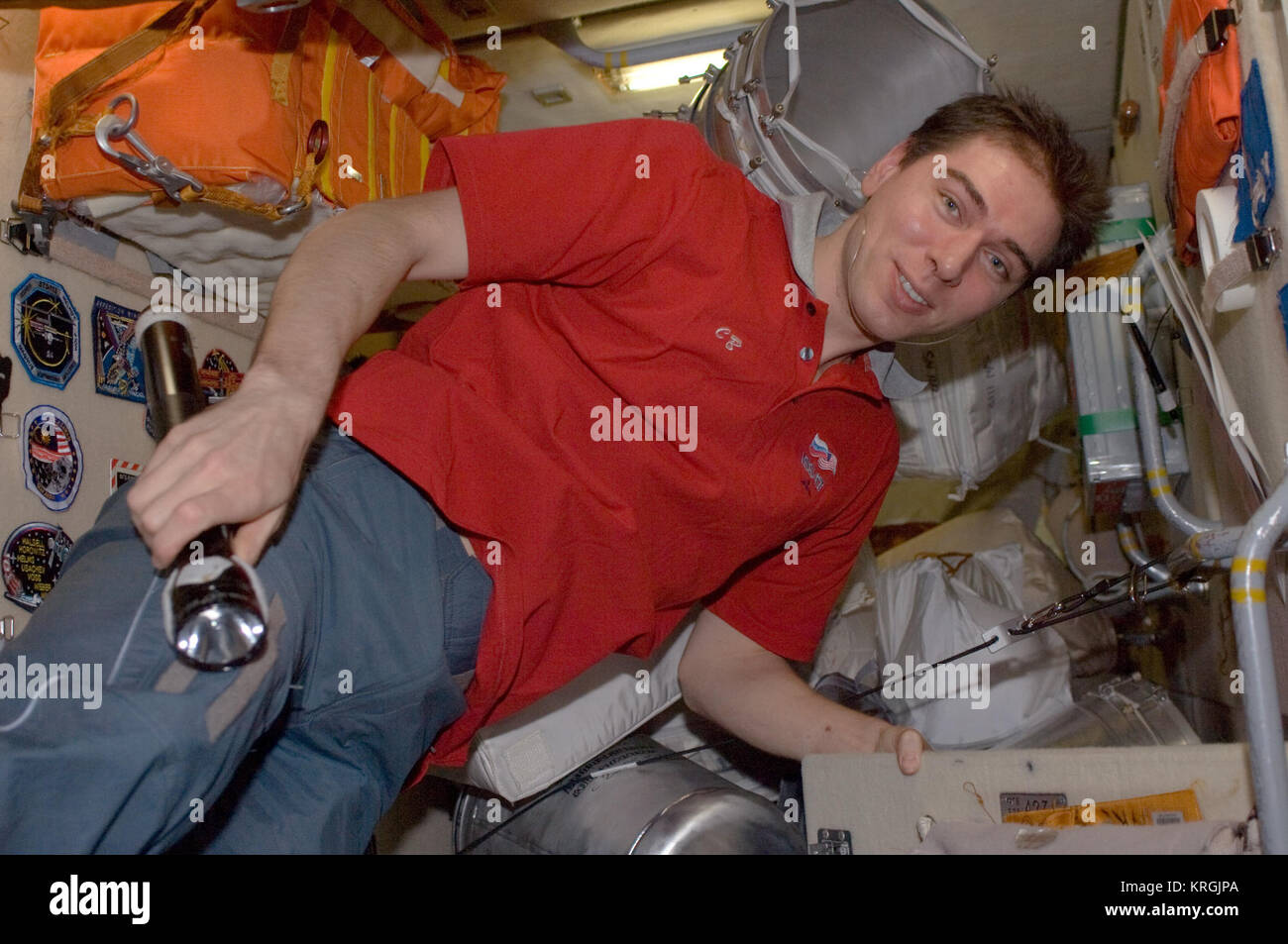 Sergei Volkov Expedition 17. Stockfoto