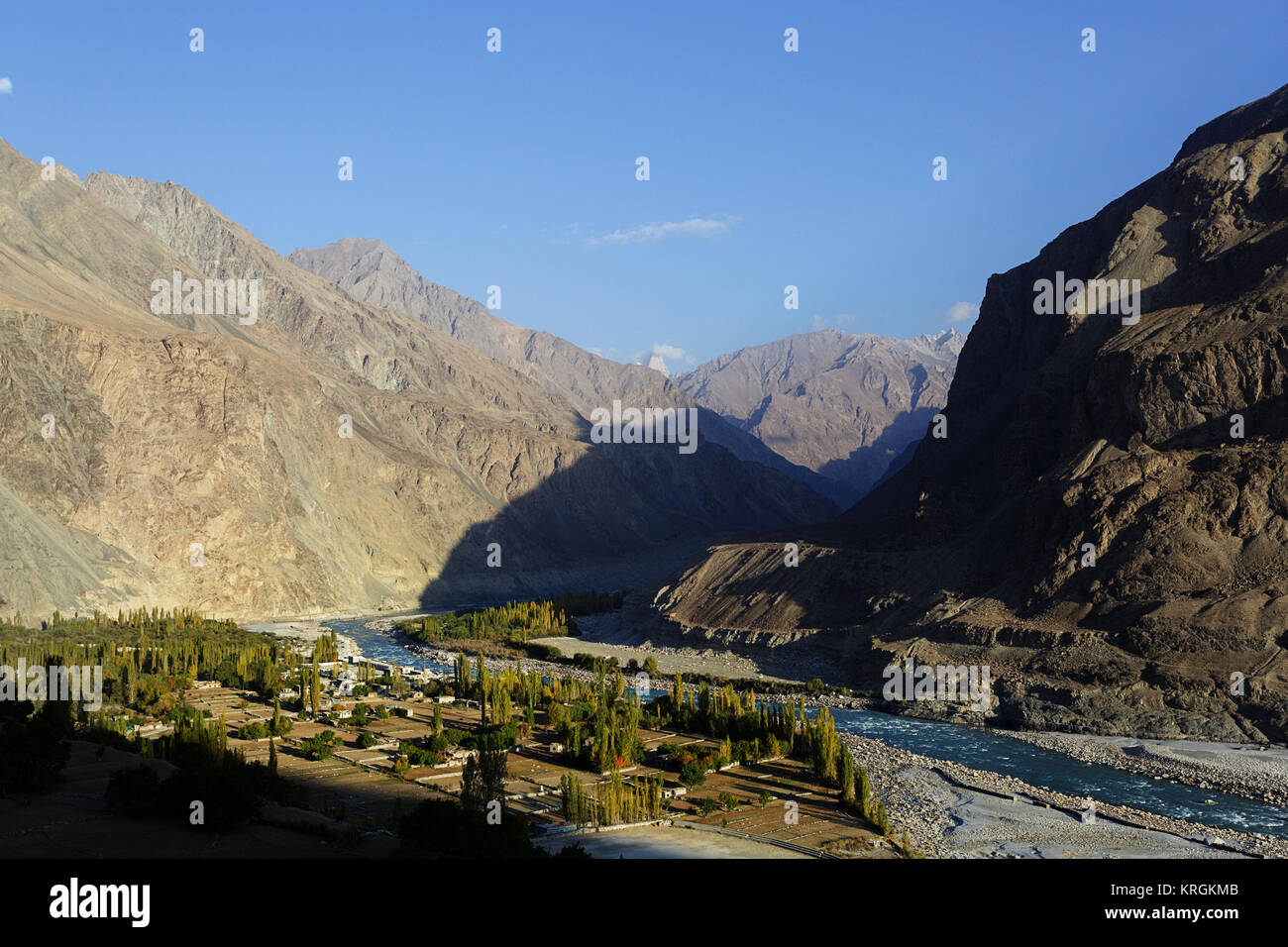 Turtuk Dorf im Shyok Nubra Tal, Ladakh, Jammu und Kaschmir, Indien Stockfoto