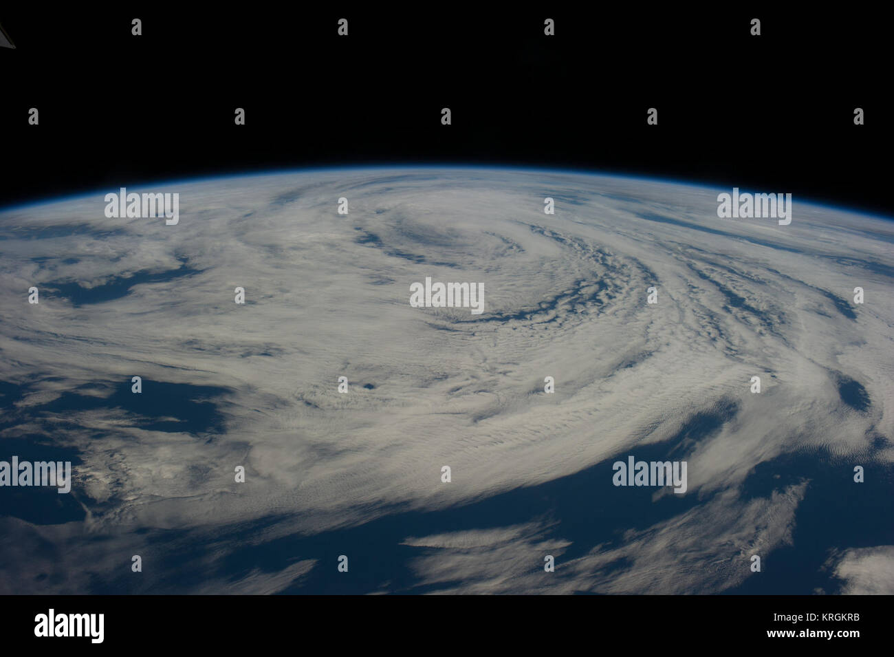 ISS-40 Nicht-tropischen Zyklon über dem Nordatlantik Stockfoto