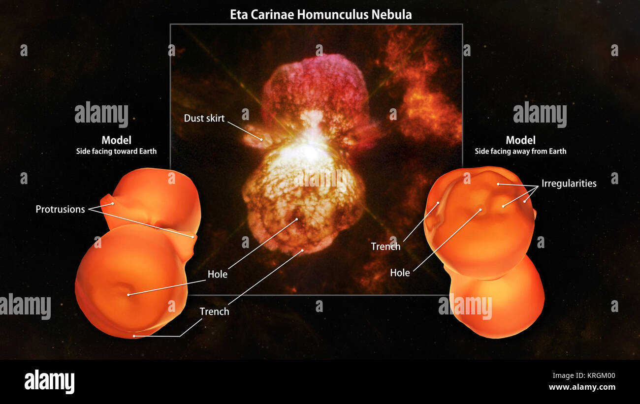 3D-Homunculus Nebel Stockfoto