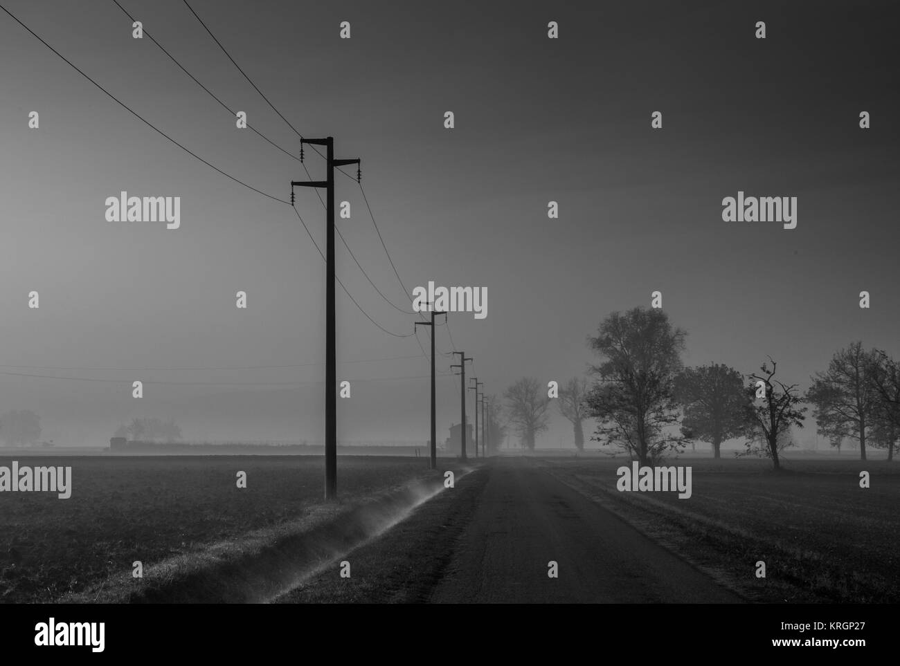 Val Trebbia, Italia Stockfoto