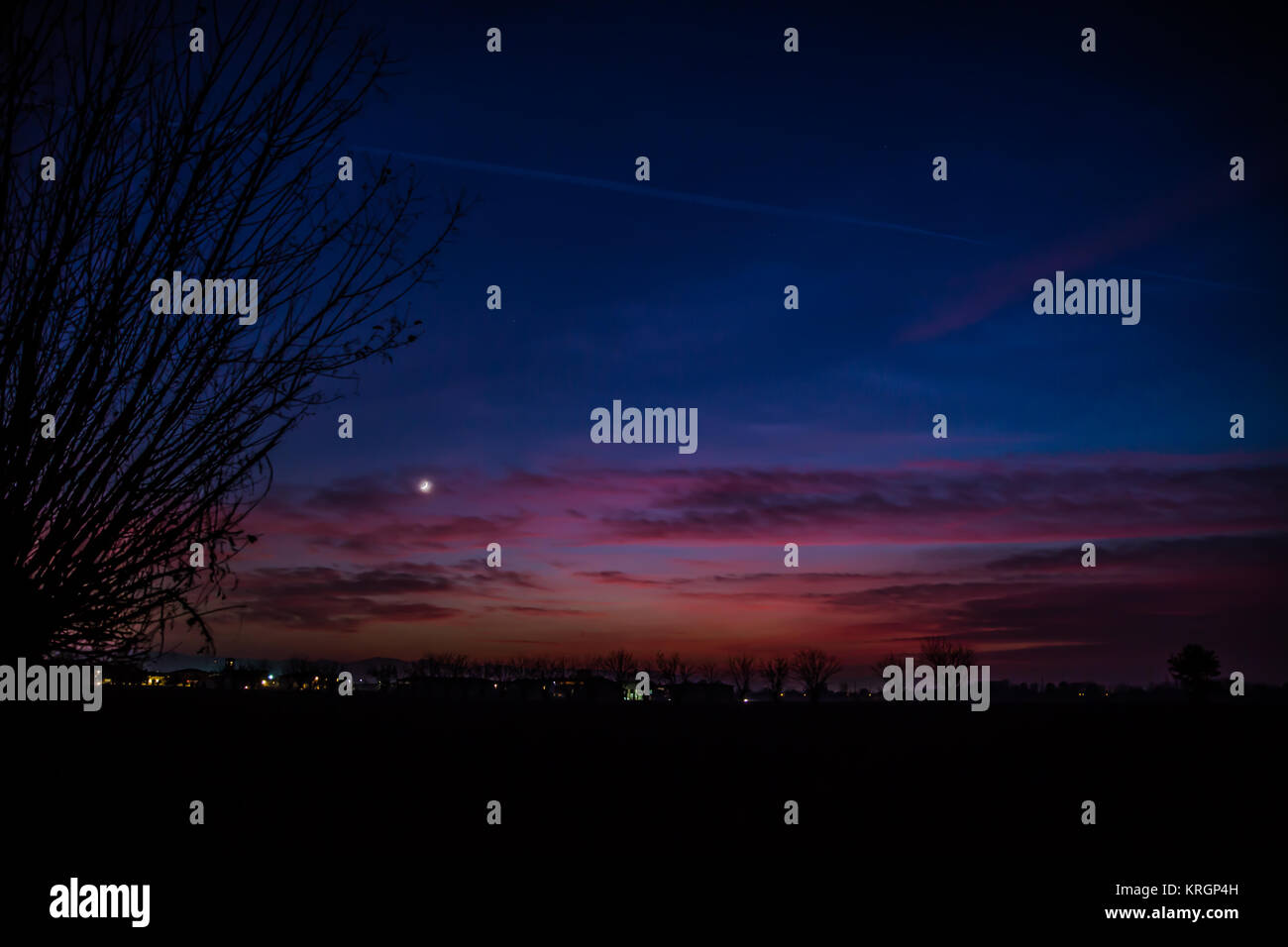 Val Trebbia, Italia Stockfoto