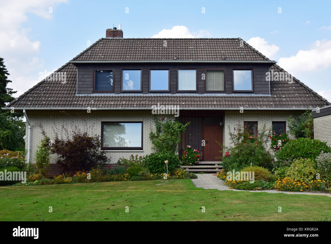 Bungalow aus den 60er Jahren Stockfotografie Alamy