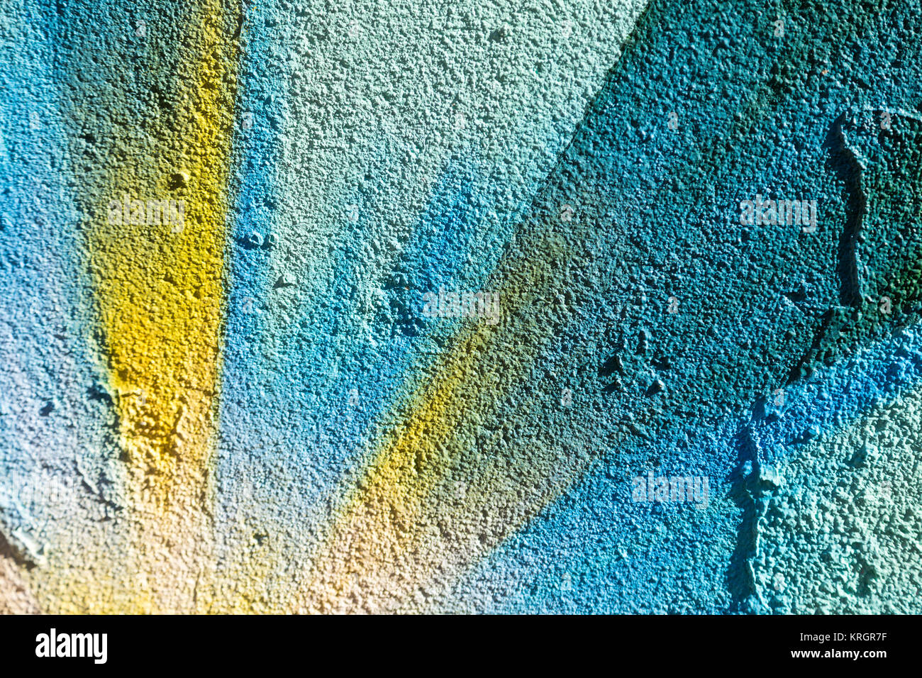Closeup abstrakt gemalte Graffiti Stockfoto