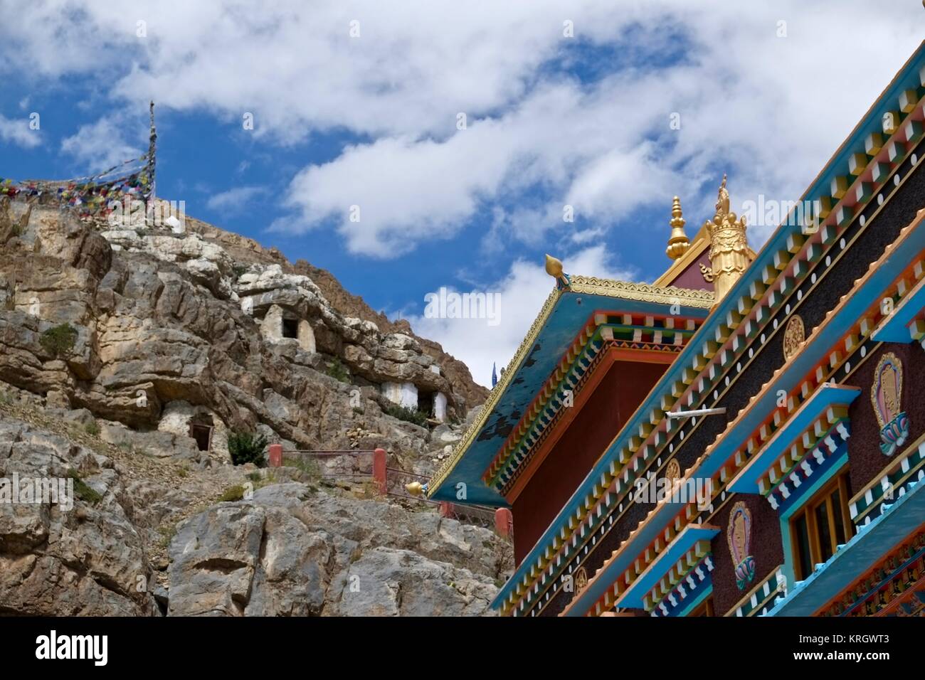 Kaza Sakya Kloster Tenggyu, Himachal Pradesh, Indien. Neu erbaute Kloster (2009) Stockfoto