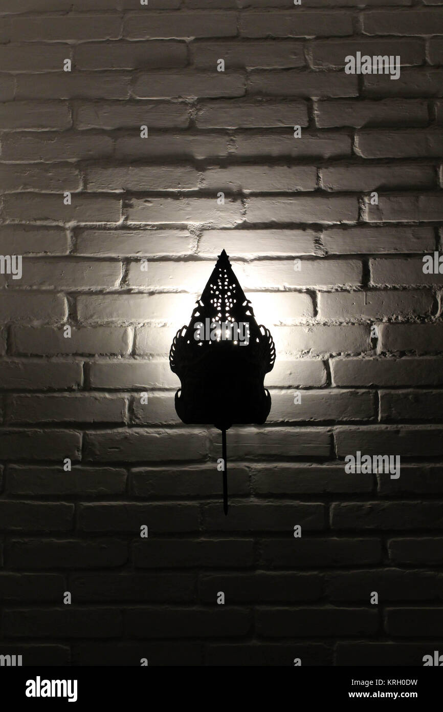 Die Silhouette der Tamil genannt "Wayang". Pic wurde im