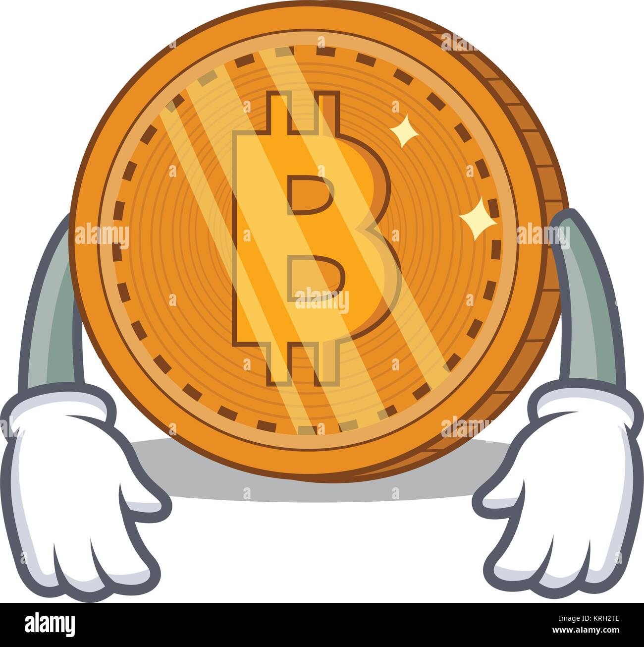 Müde bitcoin Münze Charakter Cartoon Stock Vektor