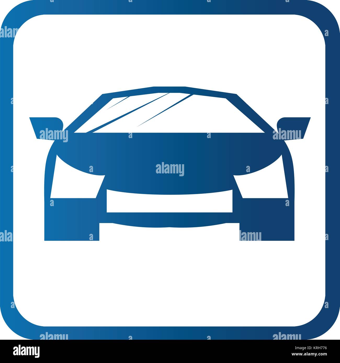 Schnelles auto Symbol Symbole Stockfoto