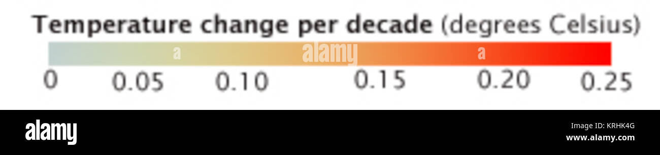 AntarcticaTemps 1957-2006 ein Stockfoto