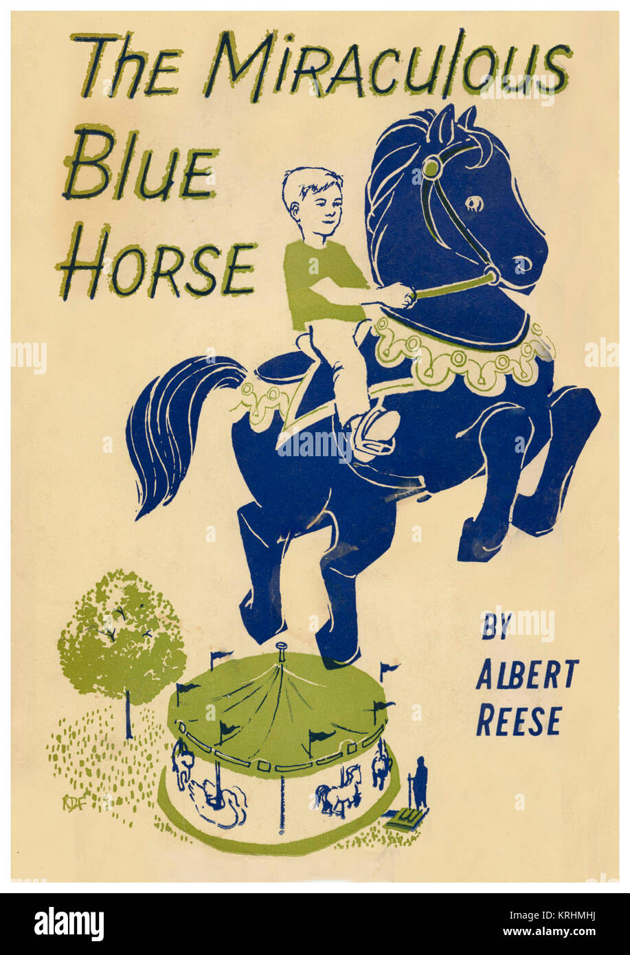 Der Wunderbare blaue Pferd Stockfoto