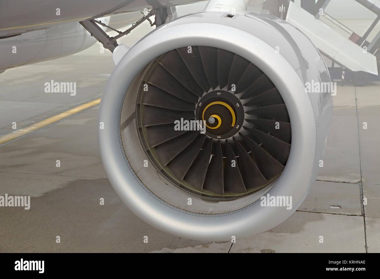Jet Turbine Closeup Stockfoto