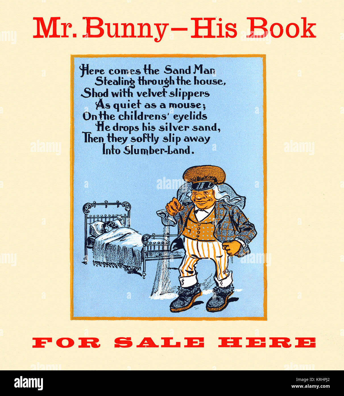 Mr-Bunny - sein Buch hier zum Verkauf Stockfoto