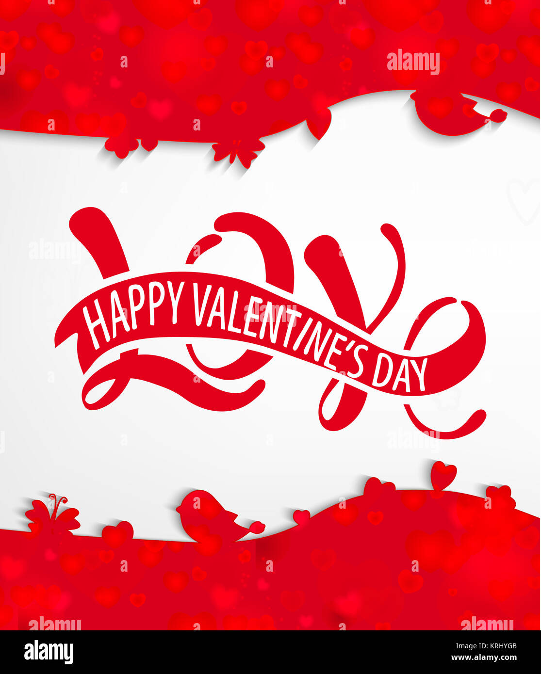 Liebe - Happy Valentine & # 39 s Tag Stockfoto