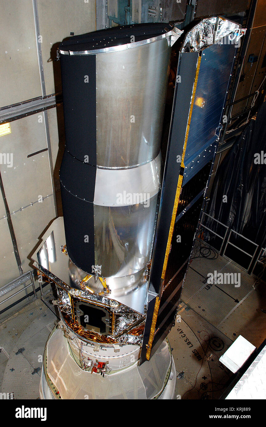 Spitzer Space Telescope Start Stockfoto