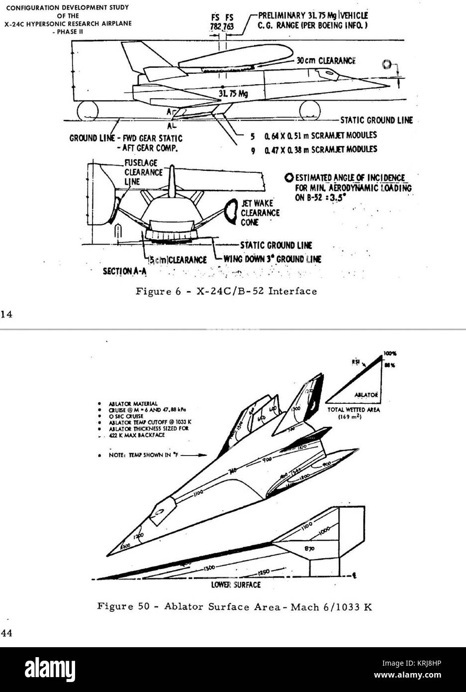 X-24 C Konfiguration Januar 1977 Stockfoto