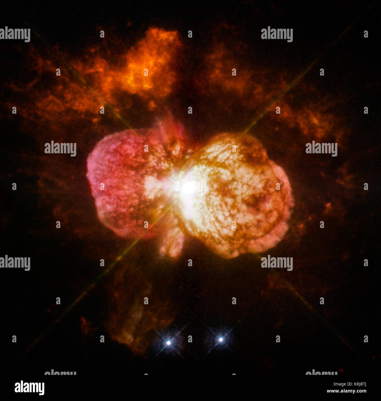Eta Carinae (Durch das Hubble Space Telescope erfasst) Stockfoto