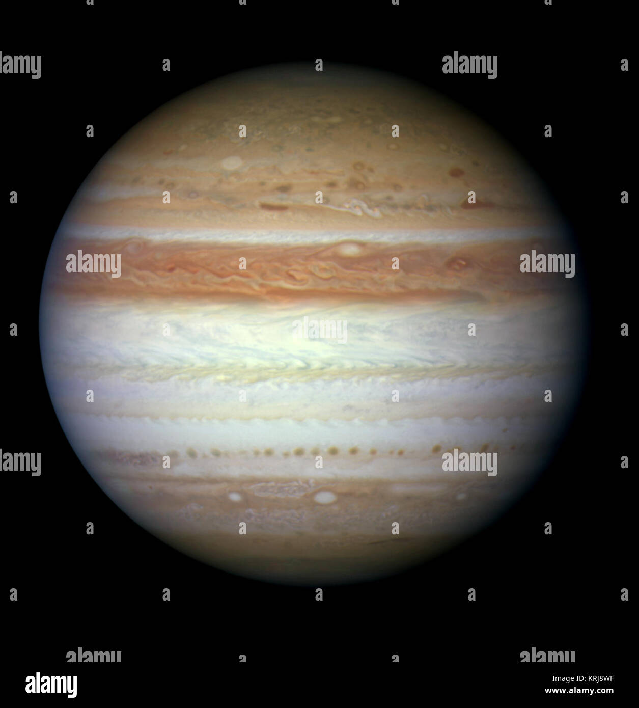 Jupiter auf 2010-06-07 (Durch das Hubble Space Telescope erfasst) Stockfoto