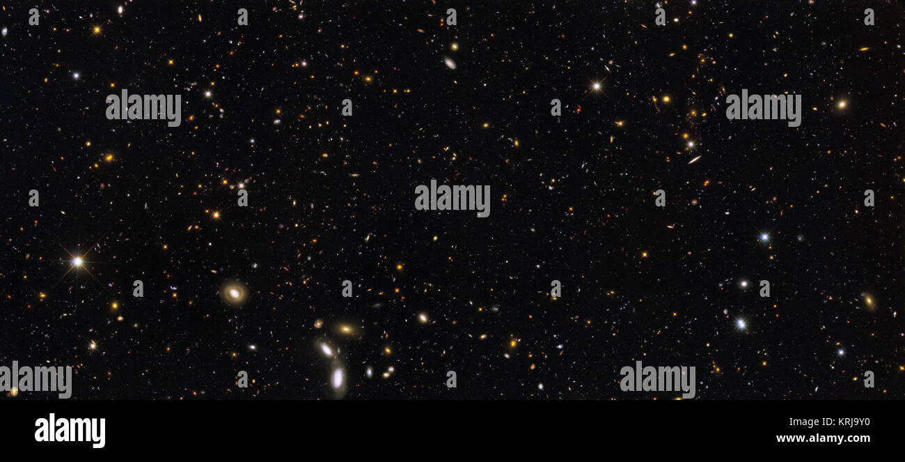 Galaxy Geschichte aufgedeckt, die das Hubble-weltraumteleskop (WAREN - ERS 2) Stockfoto