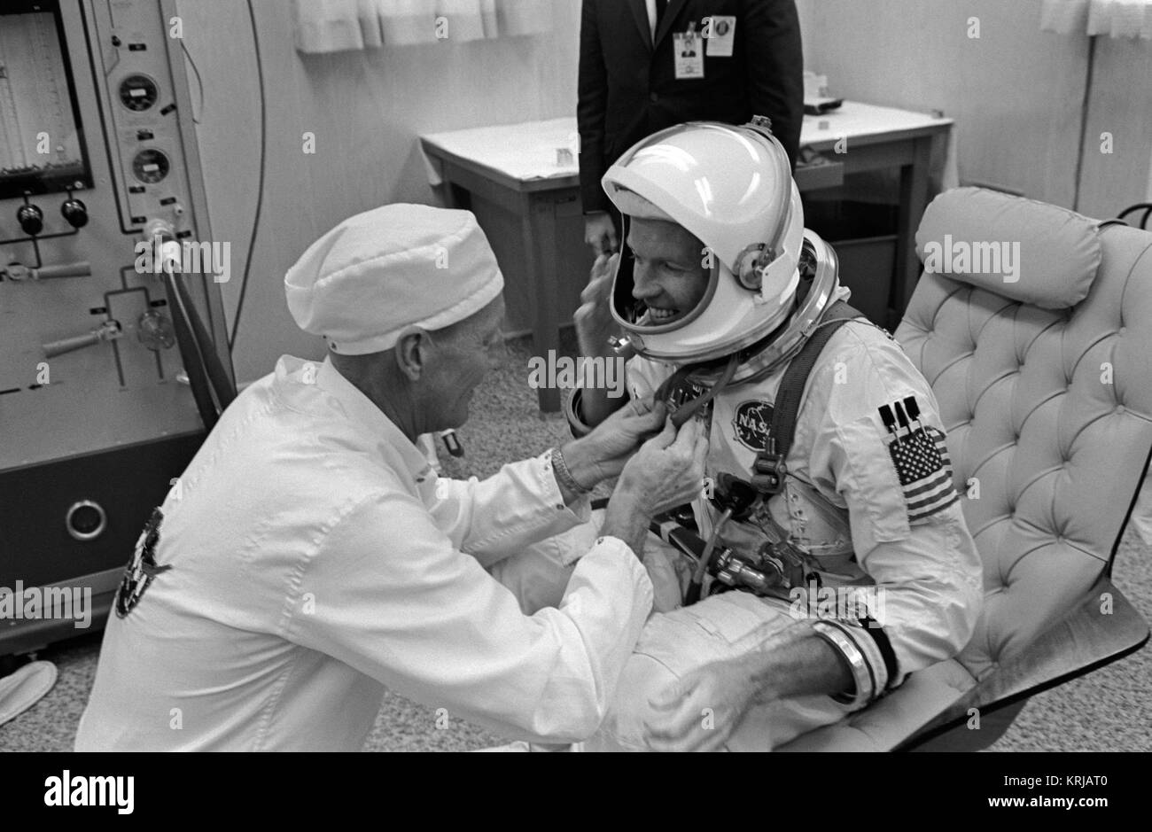 Astronaut L. Gordon Cooper Jr., Gemini-5 Befehl Pilot Stockfoto