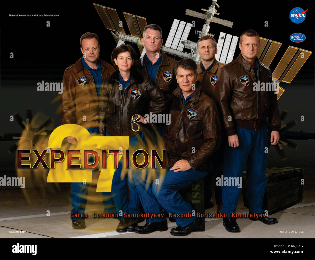 Expedition 26/27 Crew Space Flight Bewusstsein Poster Bild. Foto Datum: 21. Juli 2010. Ort: Gebäude 8, Zimmer 272 - Photo Studio. Fotograf: Robert Markowitz. Expedition 27 crew Poster Stockfoto Expedition 26/27 Crew Space Flight Bewusstsein Poster Bild. Foto Datum: 21. Juli 2010. Ort: Gebäude 8, Zimmer 272 - Photo Studio. Fotograf: Robert Markowitz. Expedition 27 crew Poster Stockfoto