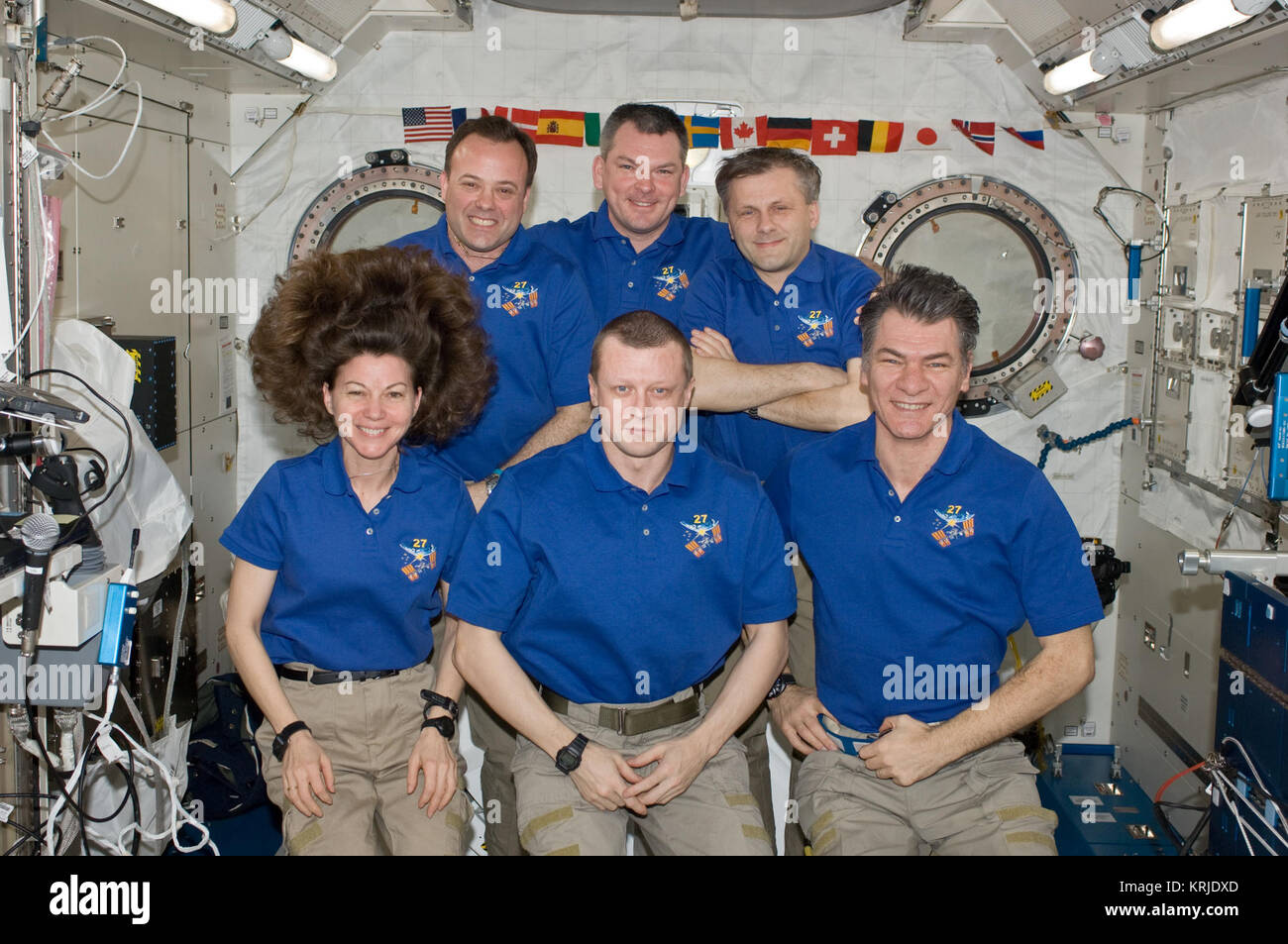 Expedition 27 Crew an Bord portrait Stockfoto