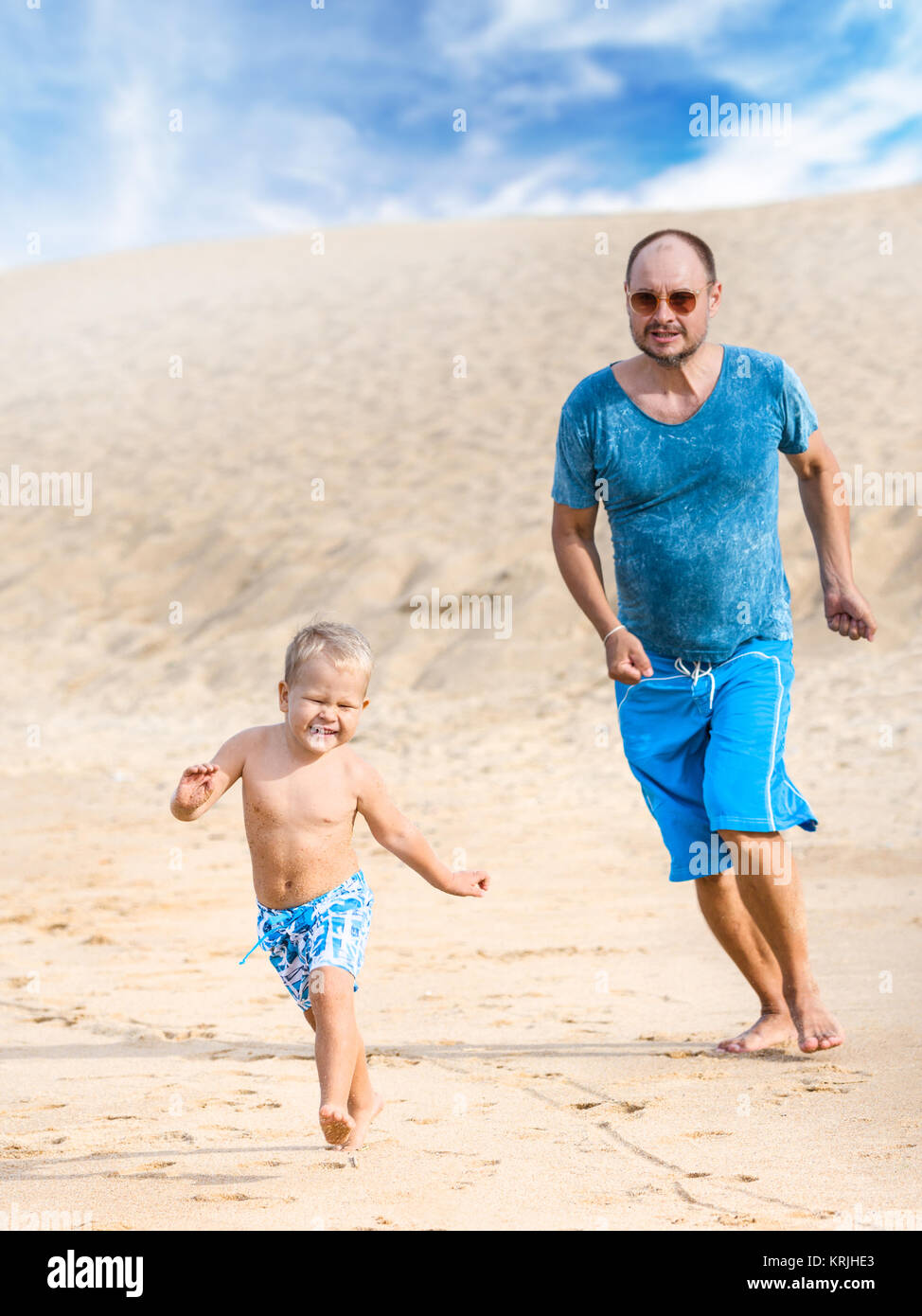 Sohn und Vater Stockfoto