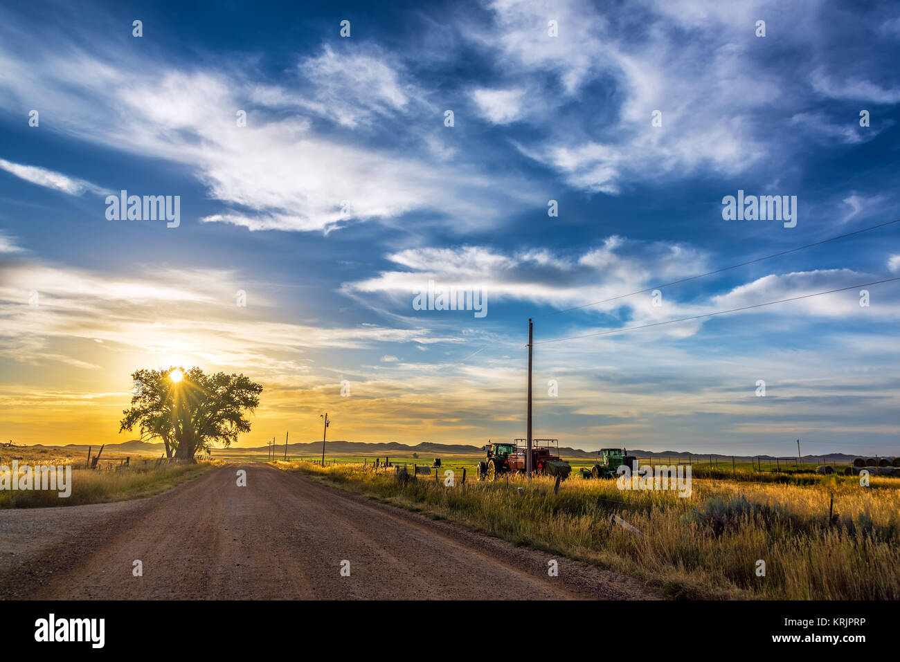 Rural Wyoming Landschaft Stockfoto