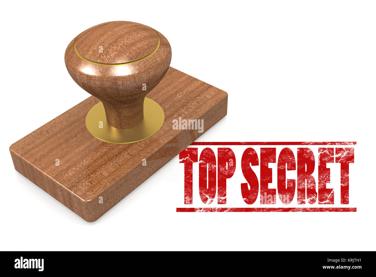 Red Top Secret Bewaldeten Siegel Stempel Stockfoto Bild