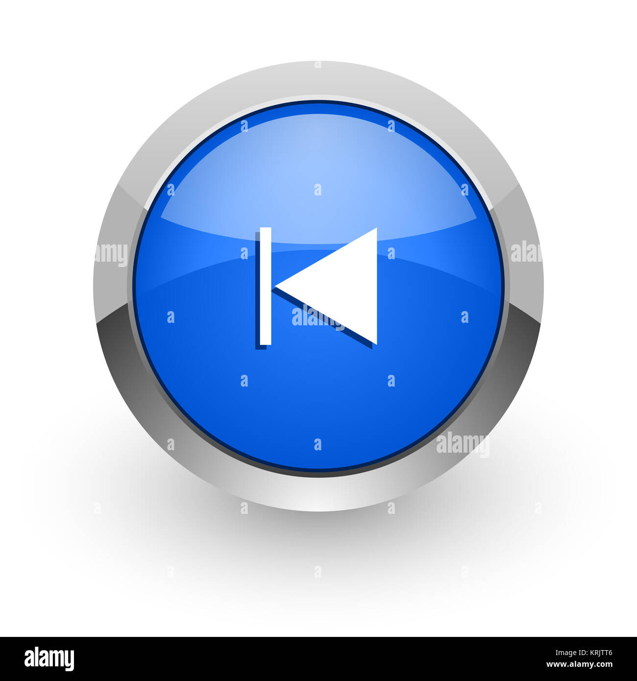 Blau, glänzend Web Icon Stockfoto