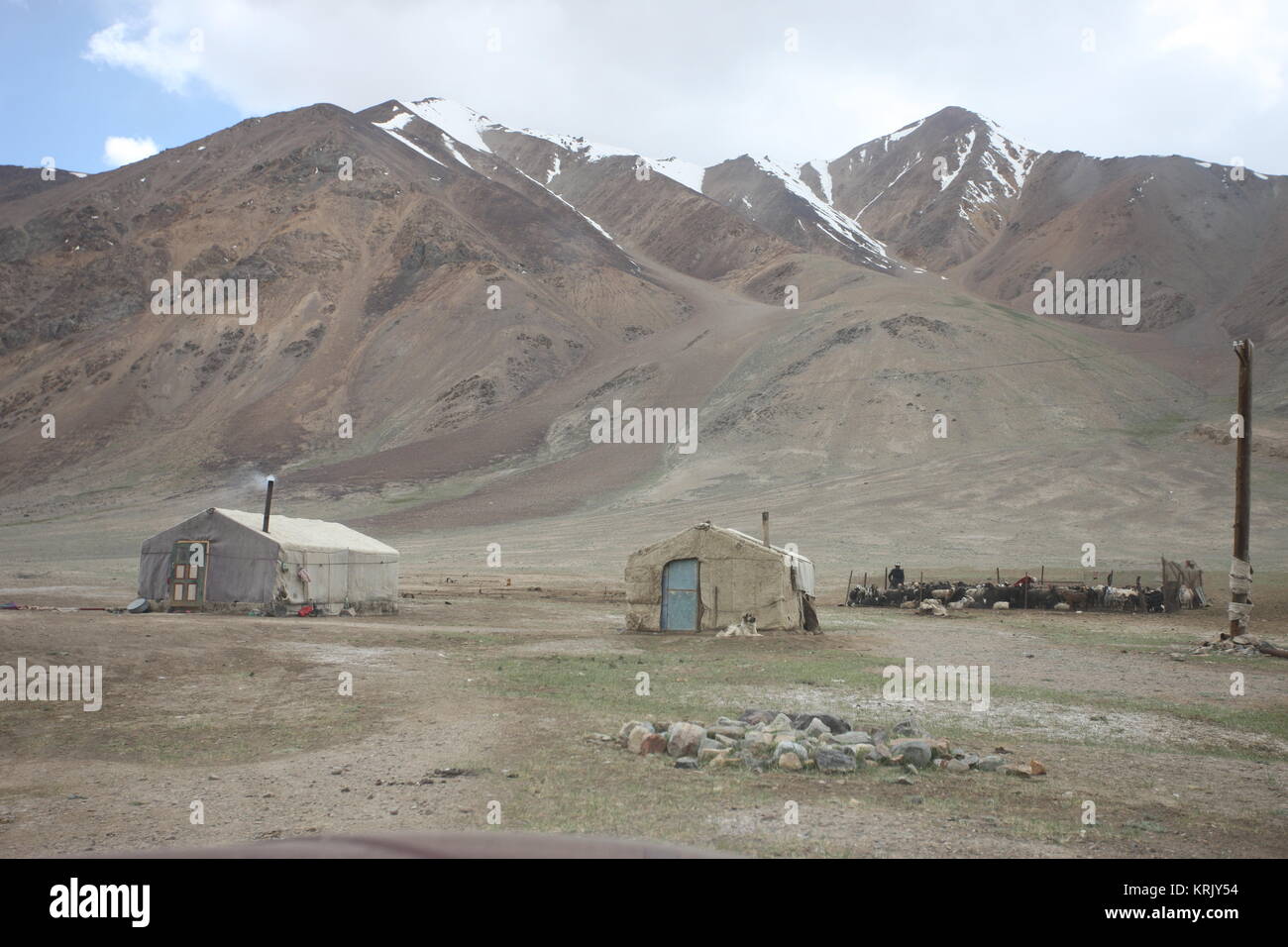 Pamir Region Russische Föderation Zentralasien Berglandschaften Stockfoto