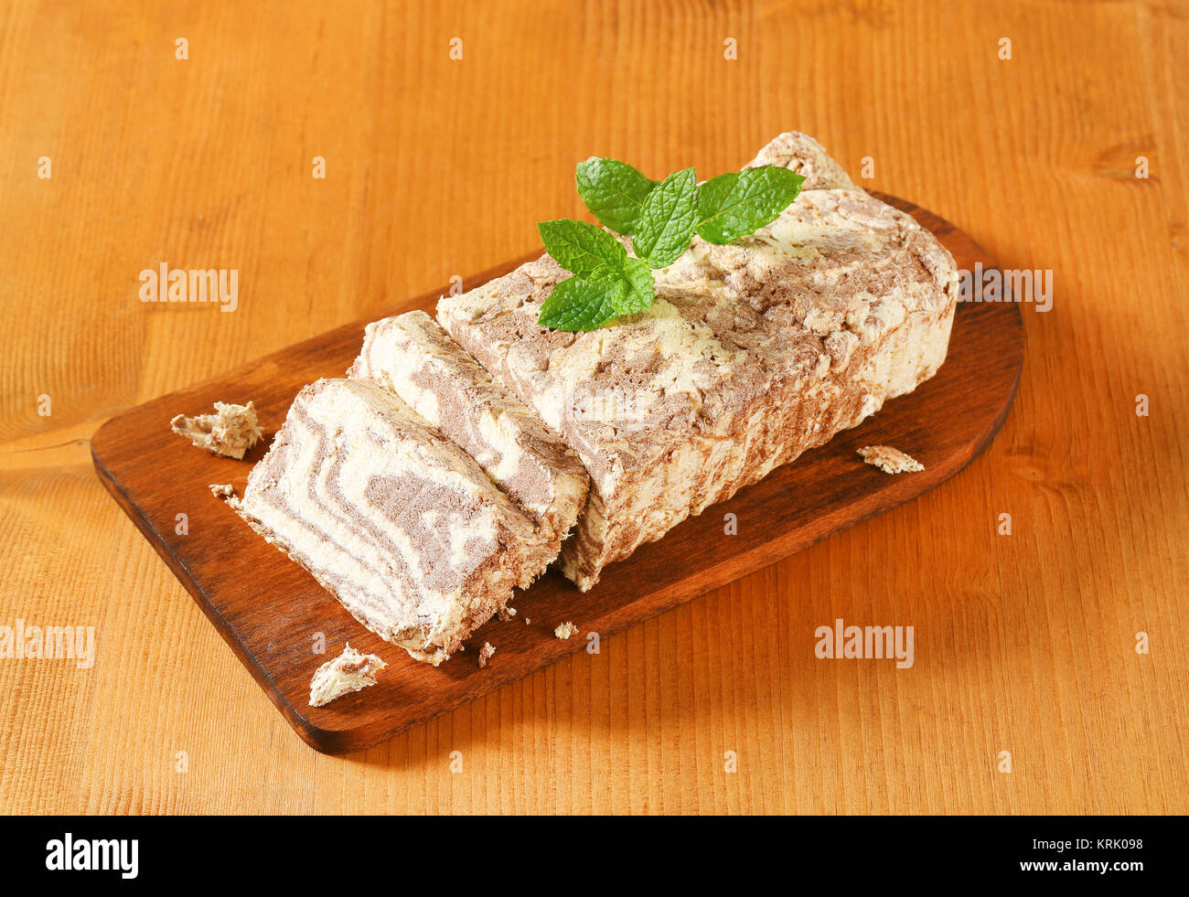 Marmor sesam Halva Stockfoto