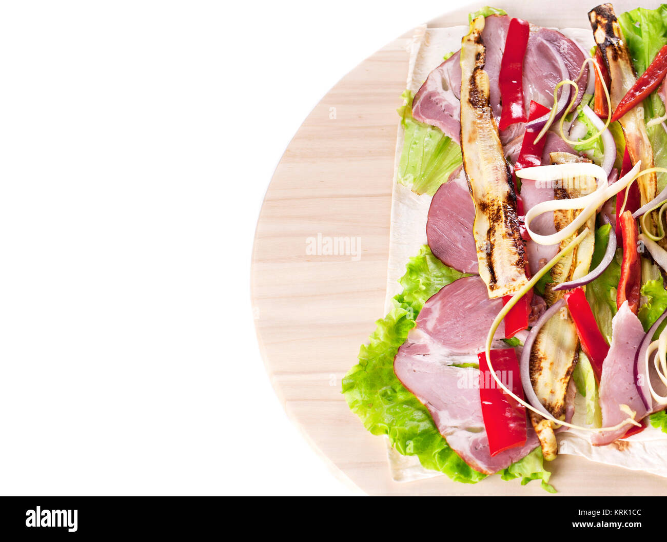 Gesunde Salat Tortilla-wraps Stockfoto
