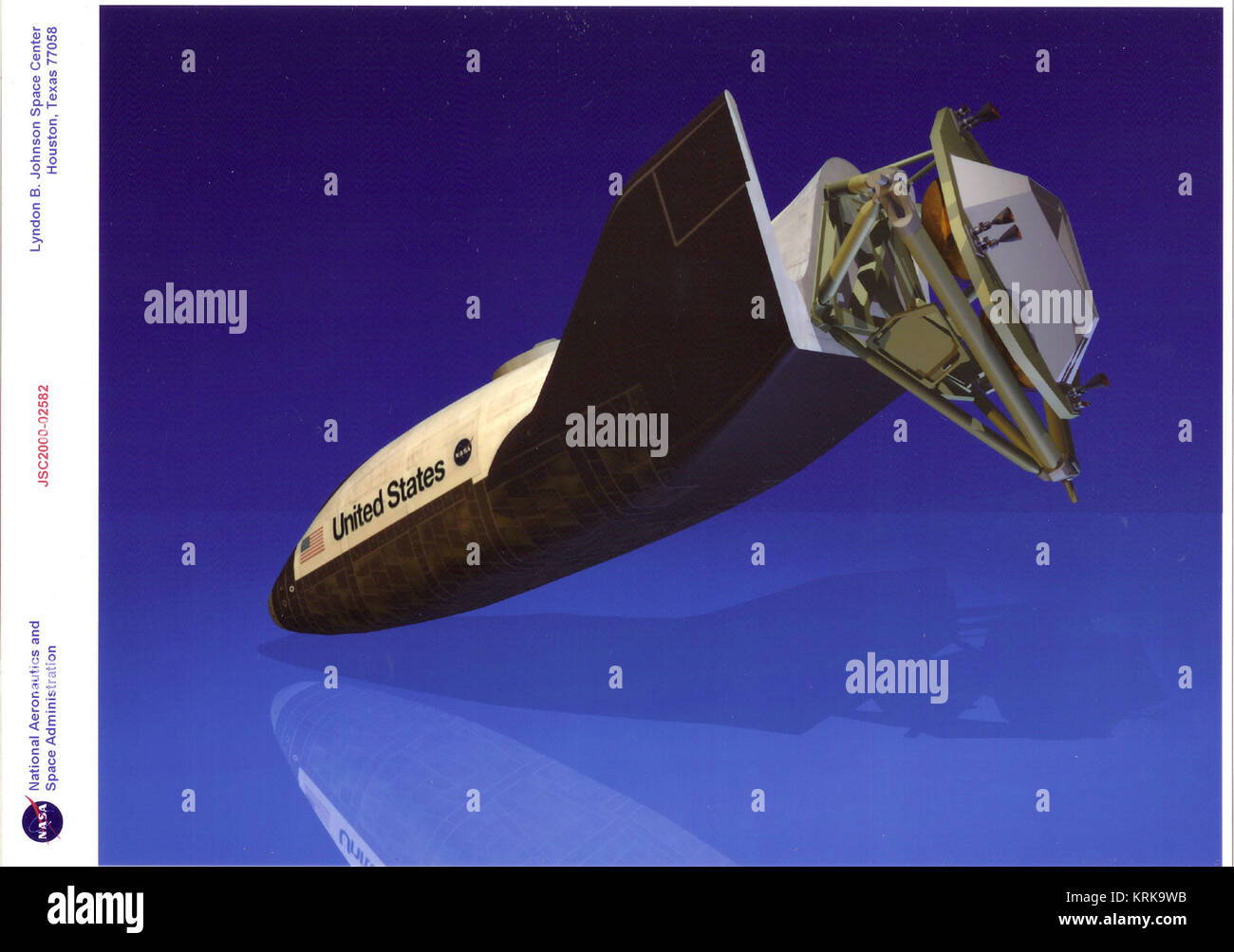X-38 mit DPS Stockfoto