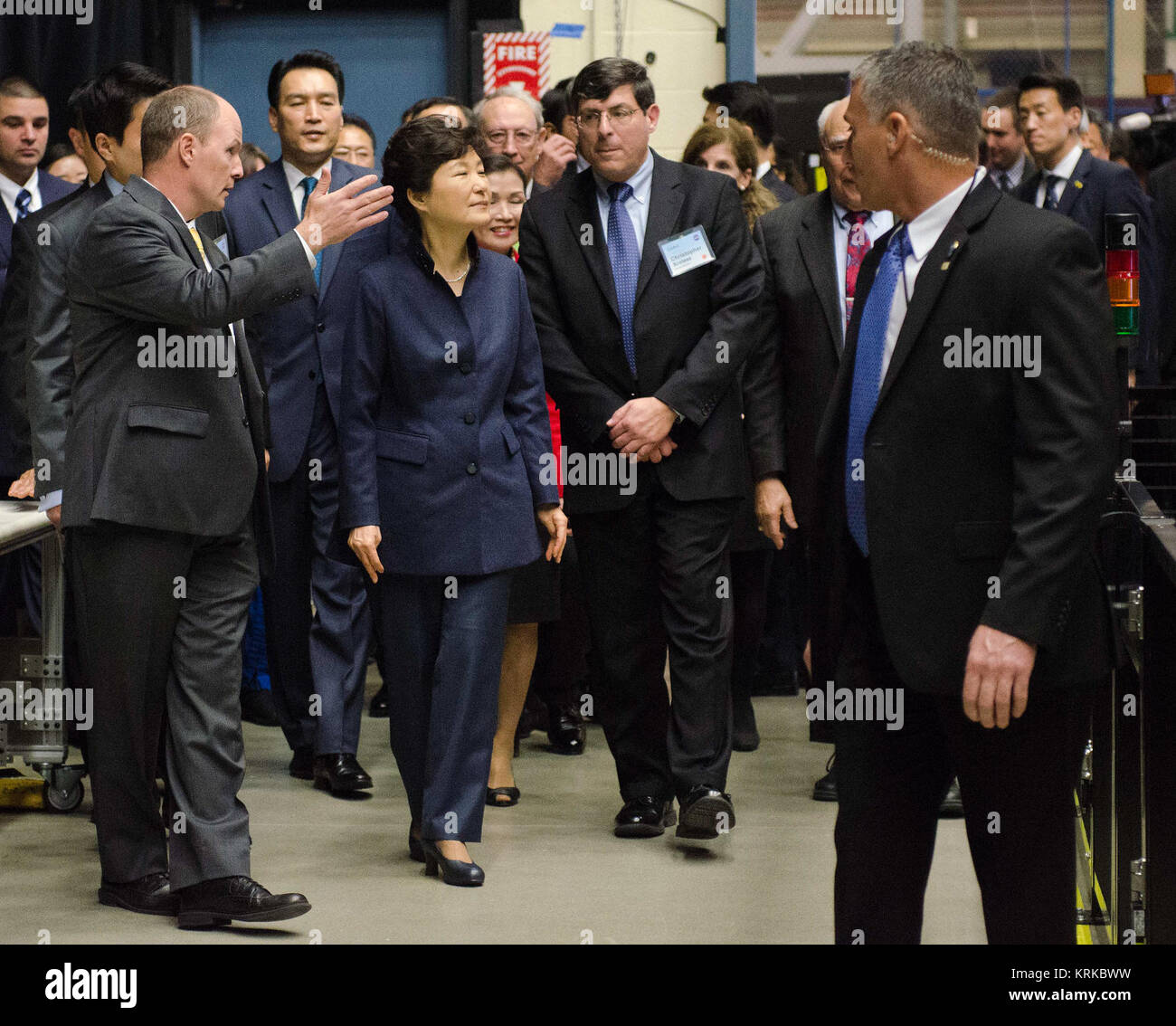 Präsident Park Geun-hye von Südkorea Visits NASA Goddard (22160628262) Stockfoto