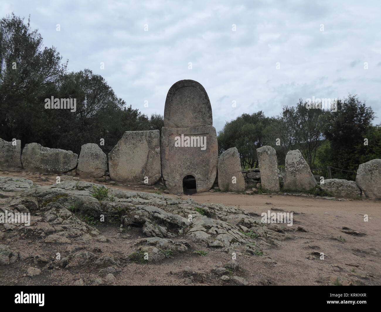 Italien, Sardinien - riesen Grab coddu vechiu in Arzachena Stockfoto