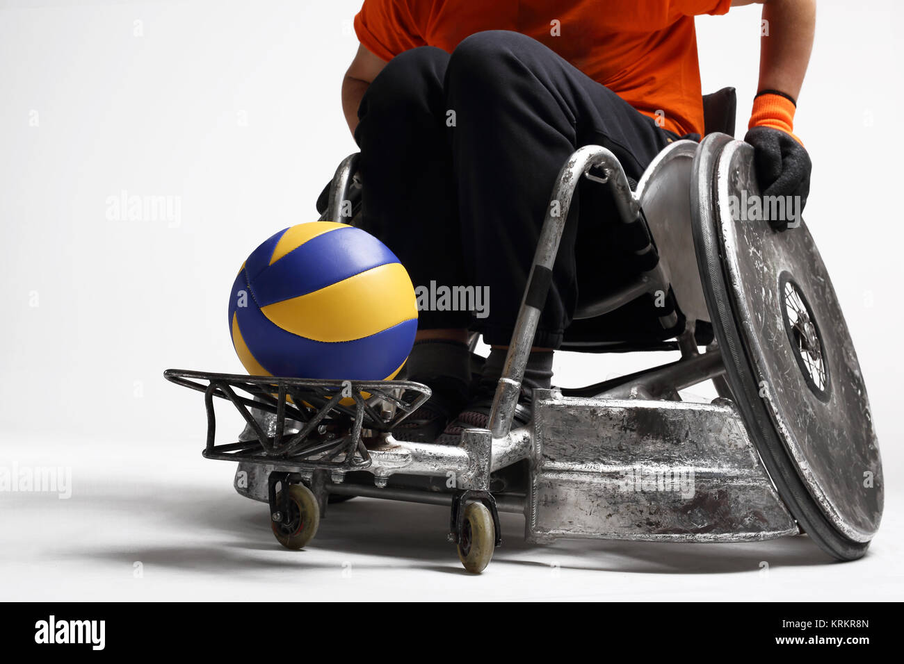 Sport im Rollstuhl Stockfoto
