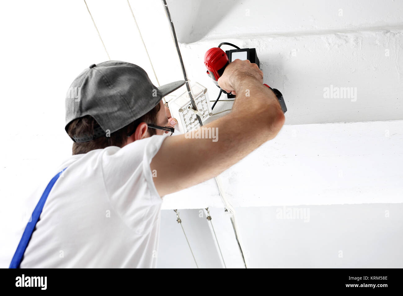 Elektrische Anlagen installiert Stockfoto