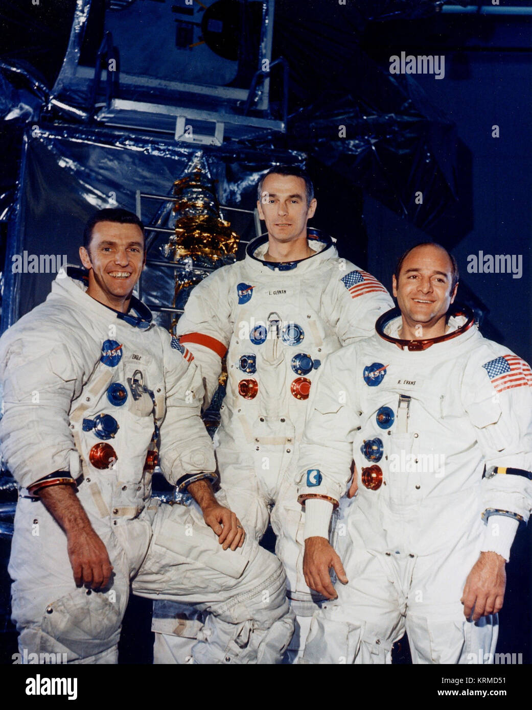 Apollo 14 Backup Crew Portrait Stockfoto