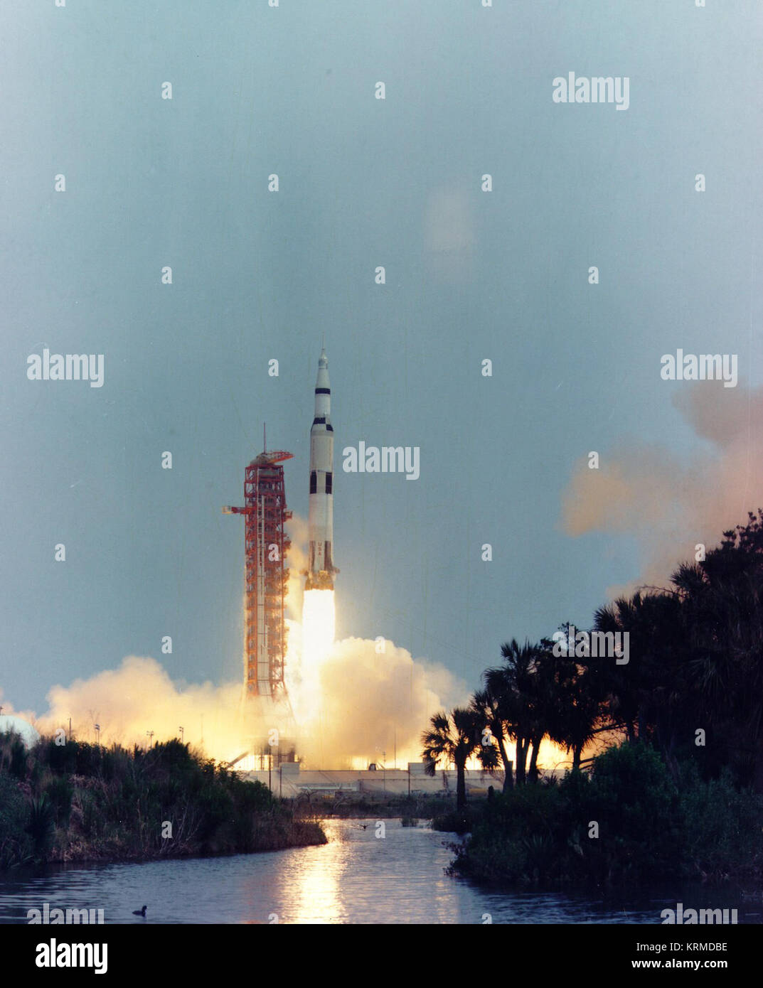Apollo 13 Saturn V starten Stockfoto