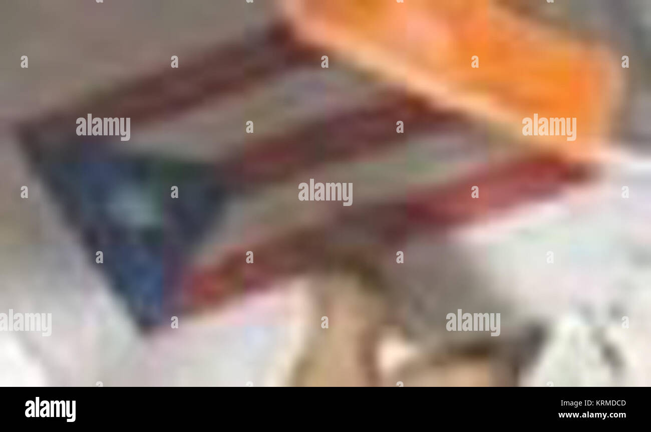 Puerto Rican Flag im Raum Stockfoto