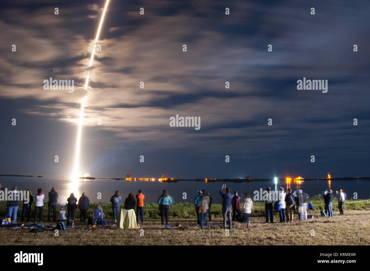 Cygnus Orbital ATK OA-6 auf einem ULA Atlas V Rakete startet von Pad 41 der Cape Canaveral Air Force Station (CCAFS). Cygnus CRS OA-6 Atlas V starten Stockfoto