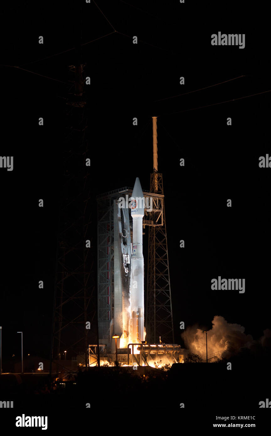 Cygnus Orbital ATK OA-6 auf einem ULA Atlas V Rakete startet von Pad 41 der Cape Canaveral Air Force Station (CCAFS). Cygnus CRS OA-6 Atlas V Rakete starten (26001537245) Stockfoto