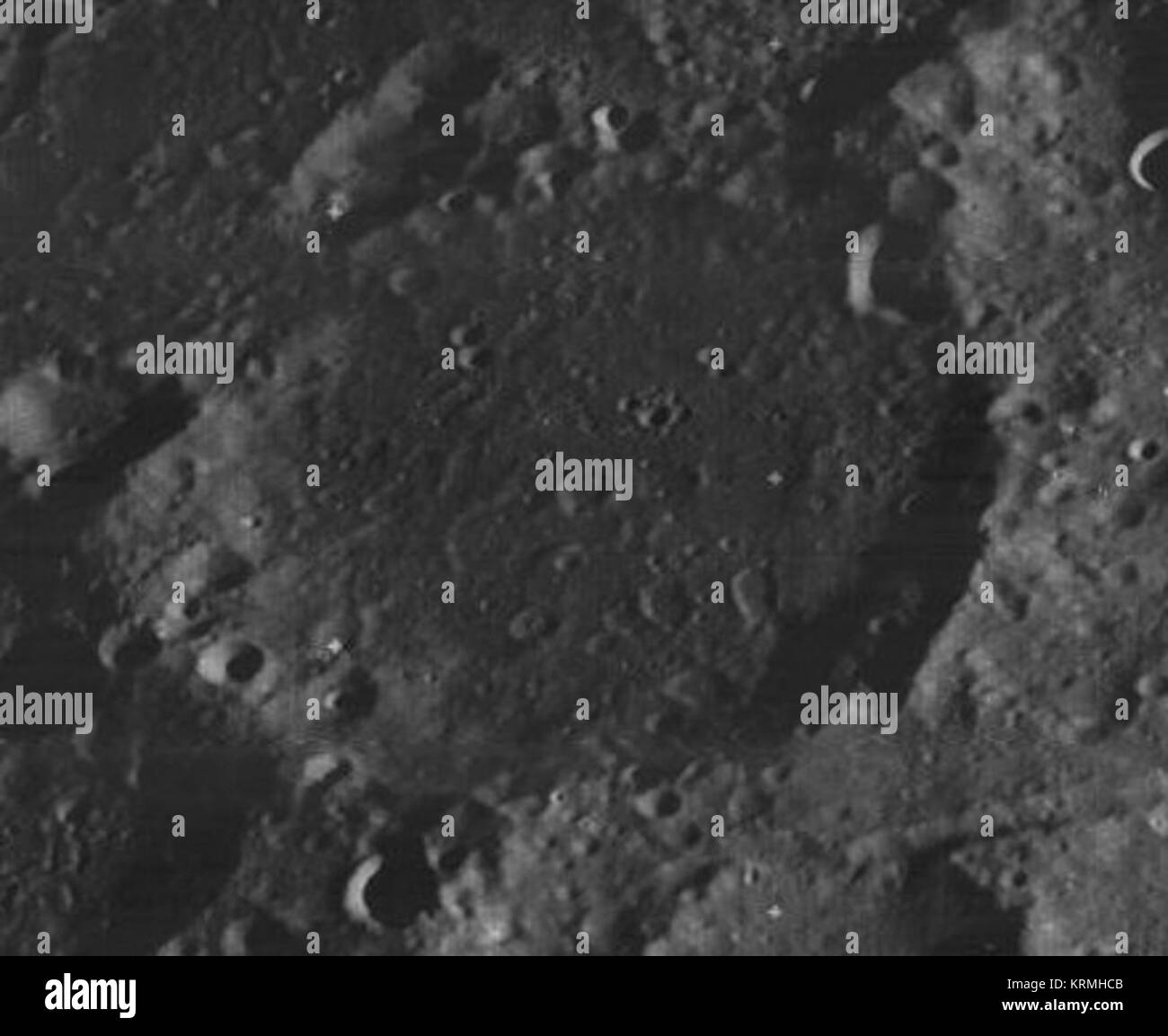 Eötvös Krater 3121 med Stockfoto