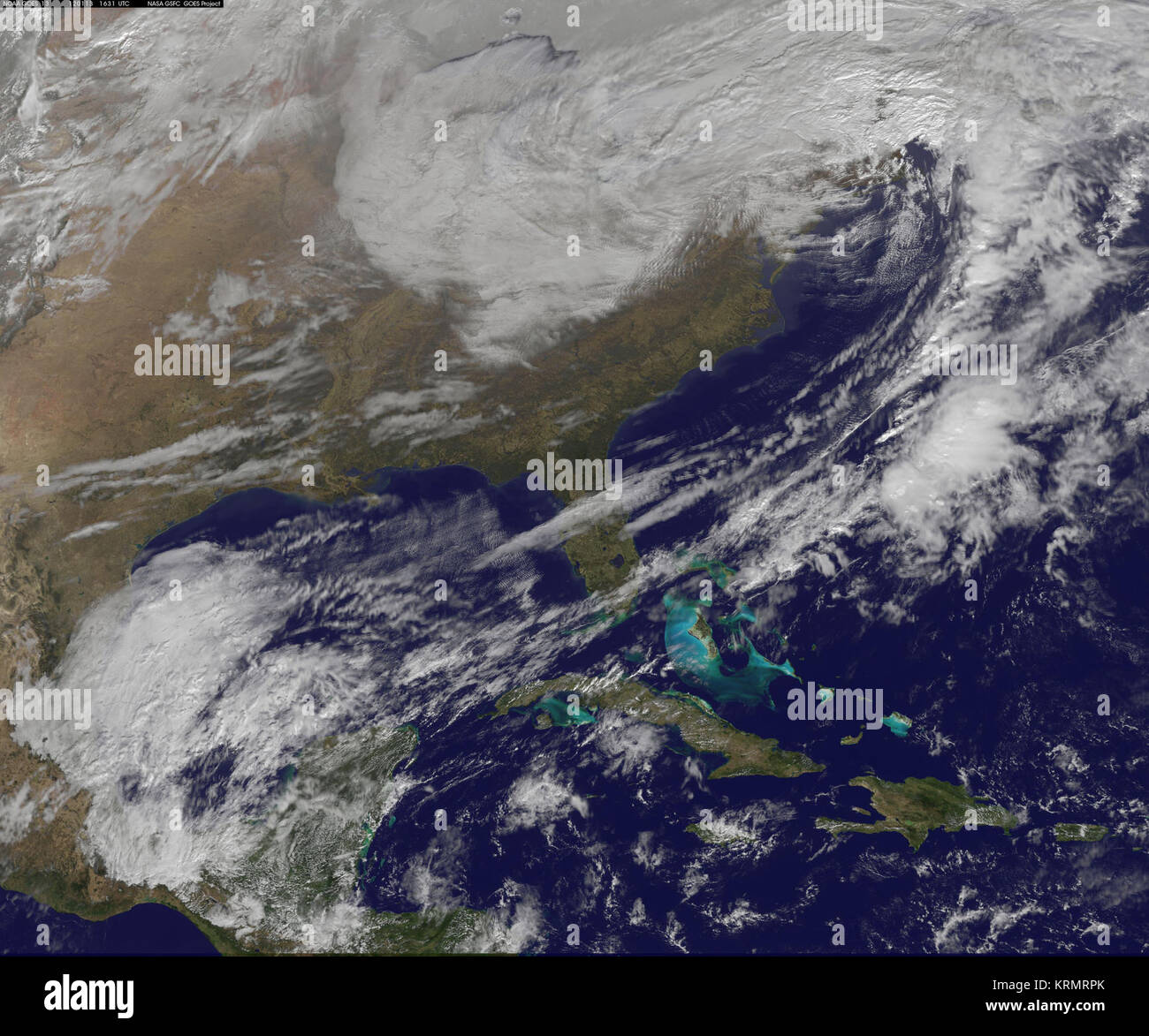 Satelliten sieht Winter Schnee kommen zu den Ohio Valley, Mittleren Westen und Nordosten (6690514459) Stockfoto