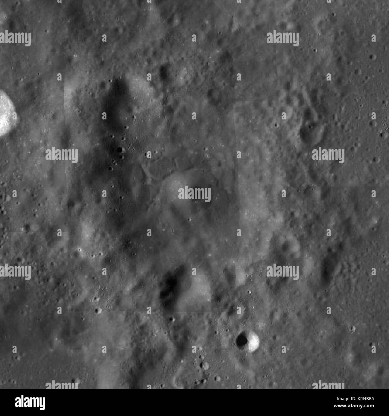 Luftigen Krater LRO WAC Stockfoto